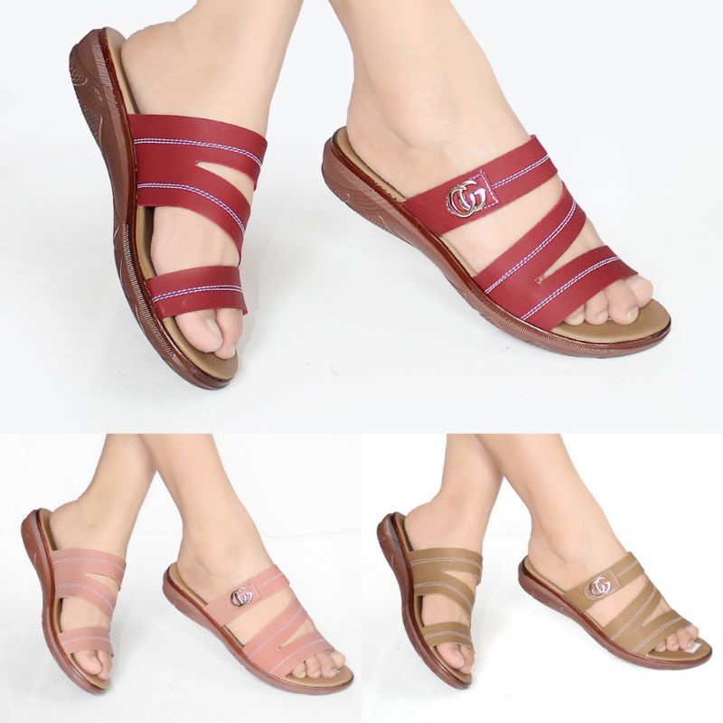 Sandal Sendal Wanita Casual Selop / Slop Murah AS03