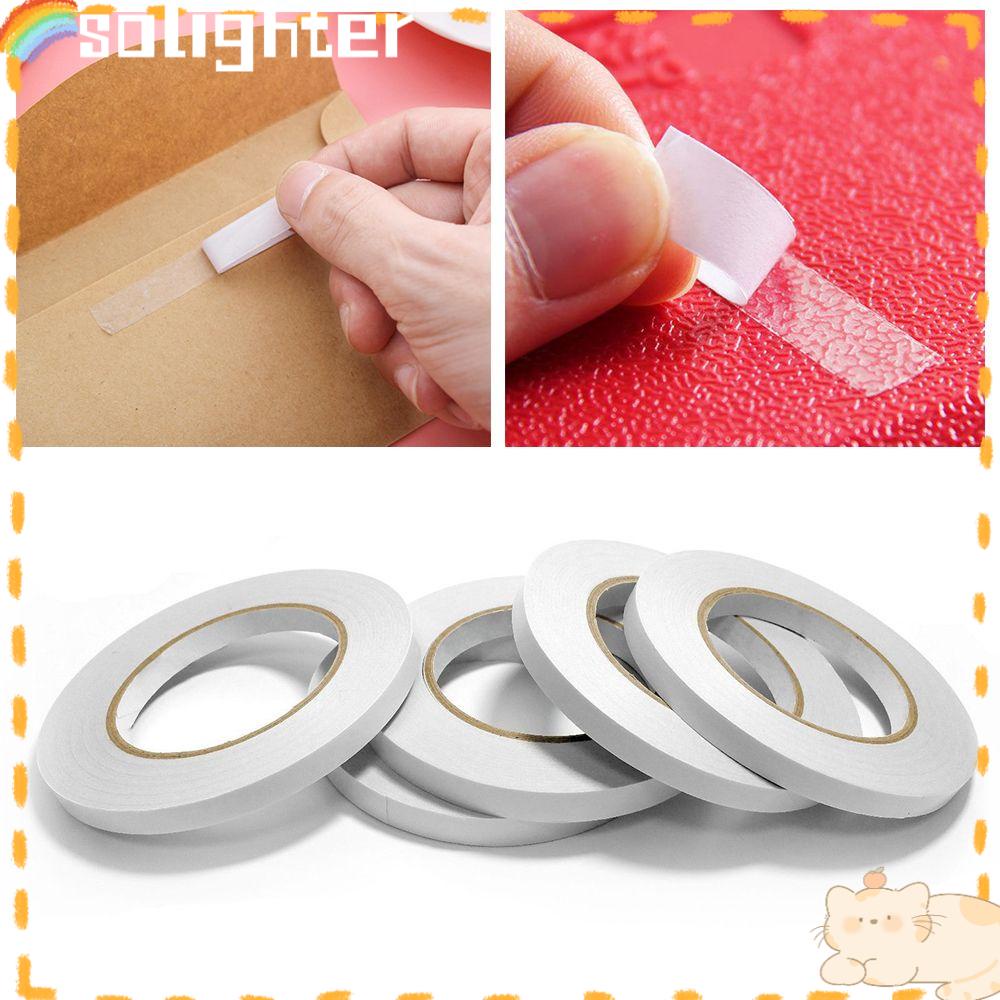 Solighter 12M Adhesives Tape Seamless Perlengkapan Craft Sealing Kuat Dua Sisi