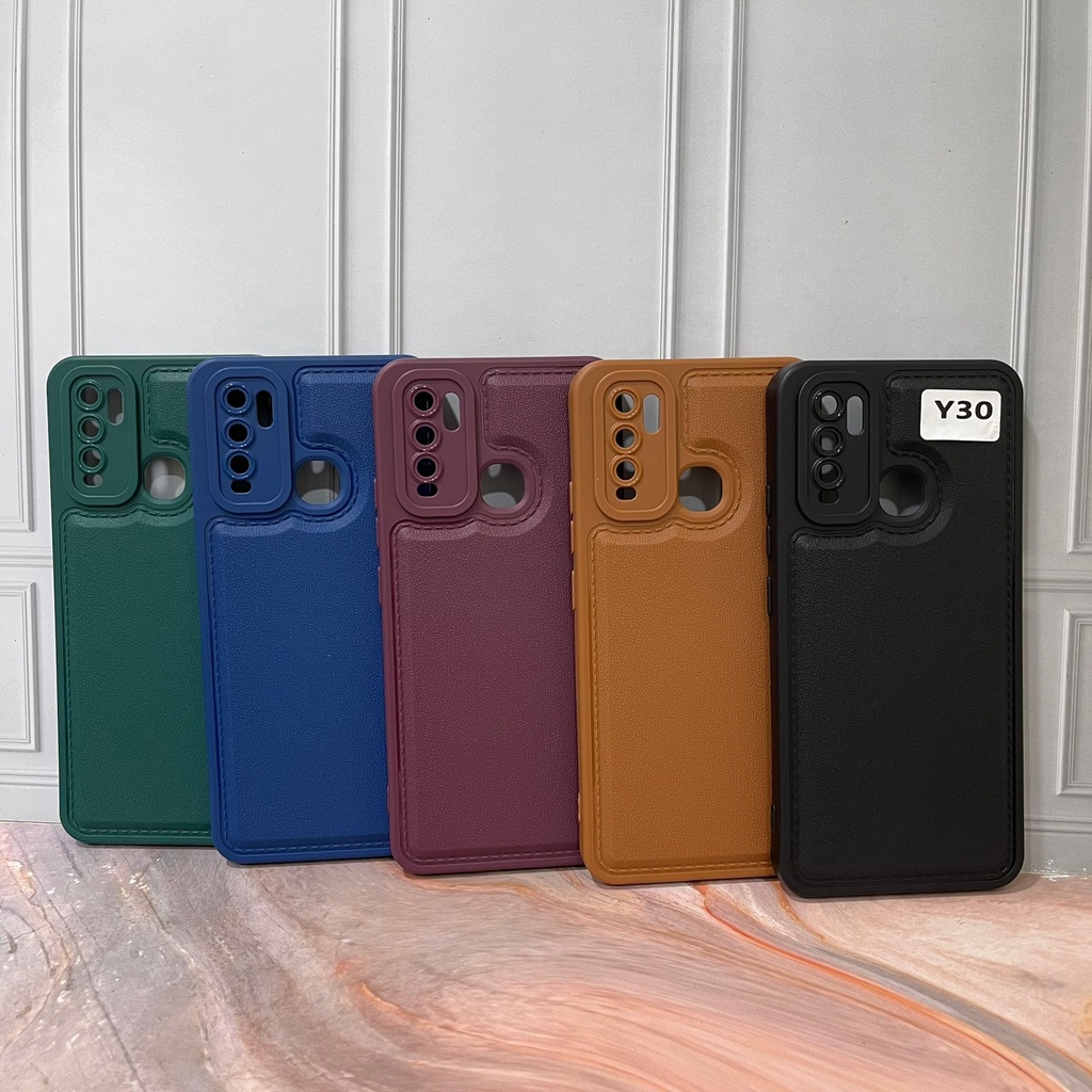 CASE PROLEATHER VIVO Y30 Y30I Y50 Y75 5G T1 5G Y91 Y93 Y95 Y91C Y1S - CASE LEATHER PRO