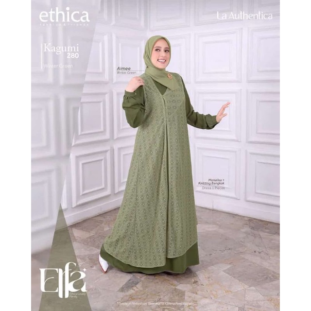 Gamis ethica Kagumi 280 Winter green