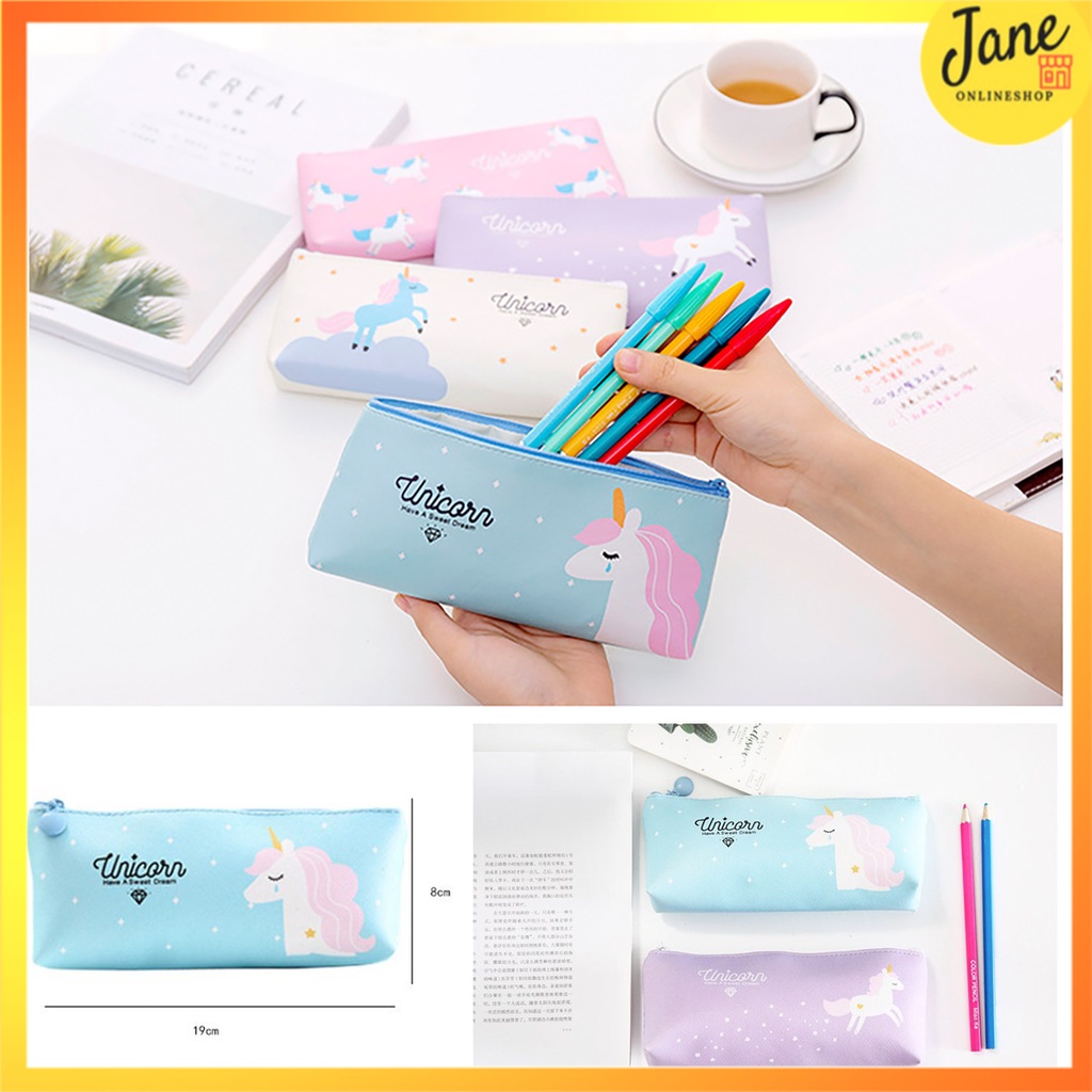 

Tempat Pensil Kosmetik Case Motif Little Unicorn PU JCTP0012