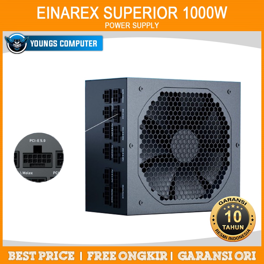 PSU EINAREX SUPERIOR 1000W 80+ Gold Fully Modular PCIe 5.0