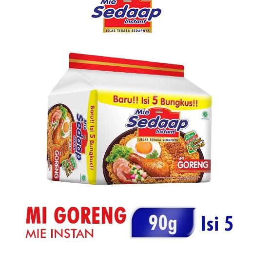 

12.12 ✨SALE✨ Mie Sedaap Mi Goreng Mie Instan 5 x 90 gr !!