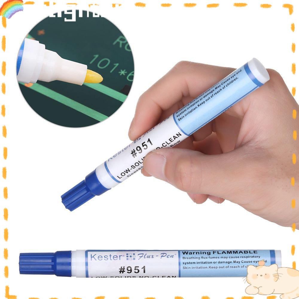 Solighter 2pcs Flux Pen Berguna Tidak Bersih Permukaan Dudukan Solder Pen