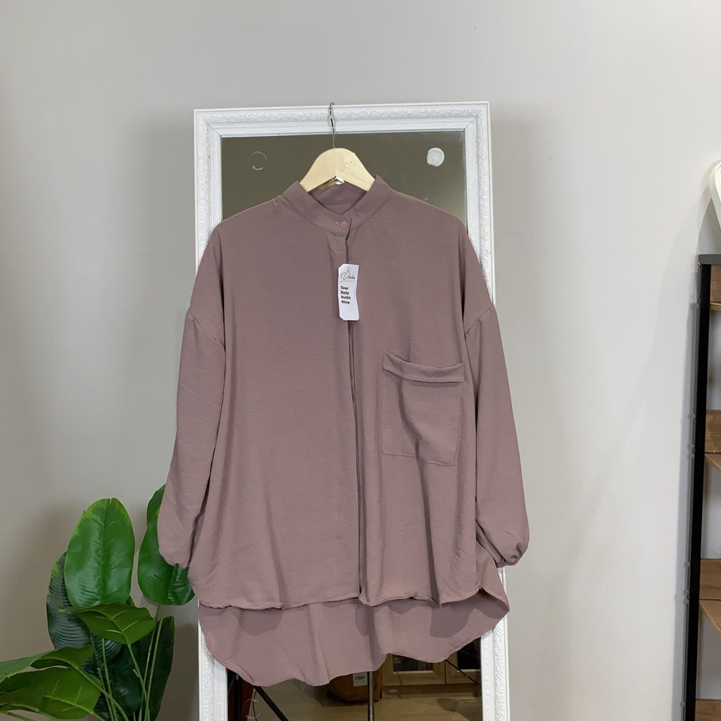 CAMELIA BLOUSE CRINCLE AIRFLOW LD110 - KEMEJA BASIC WANITA