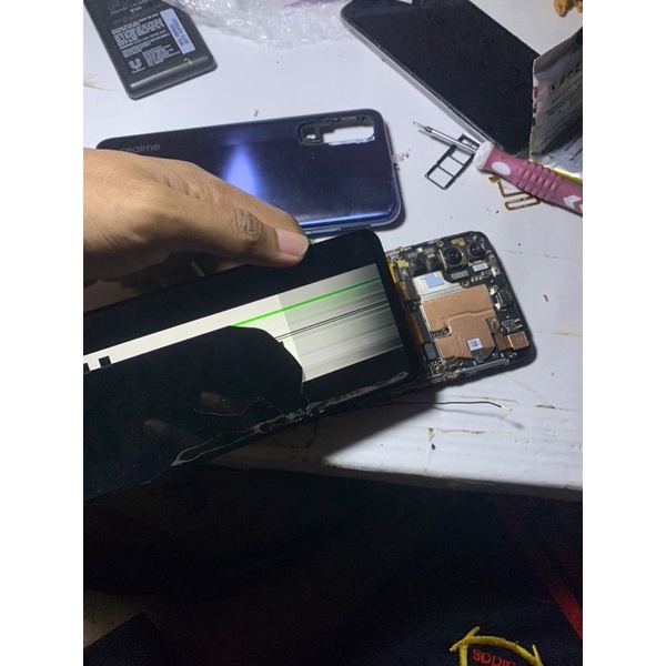 realme 7 8/128 minus lcd TESTED mesin SEGEL