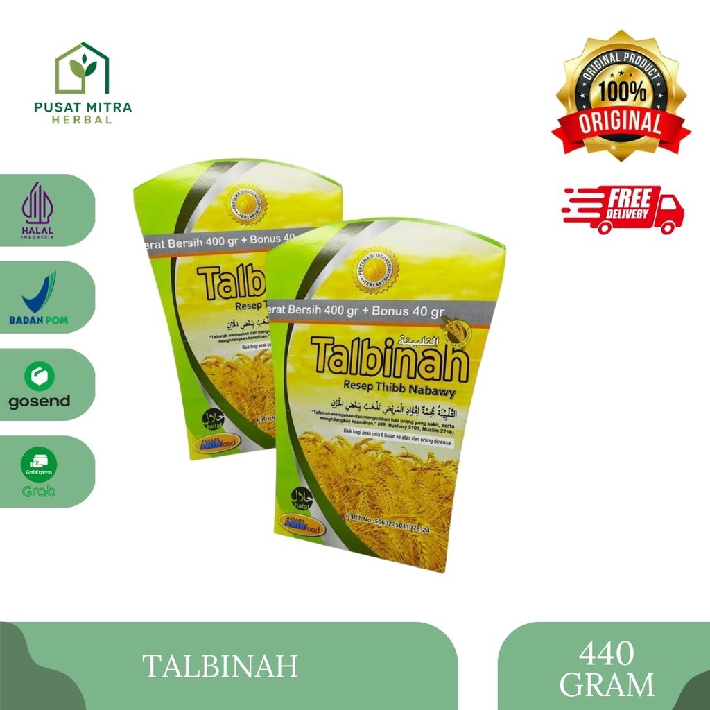 

Tepung Gandum Talbinah 400gr Plus 40gR