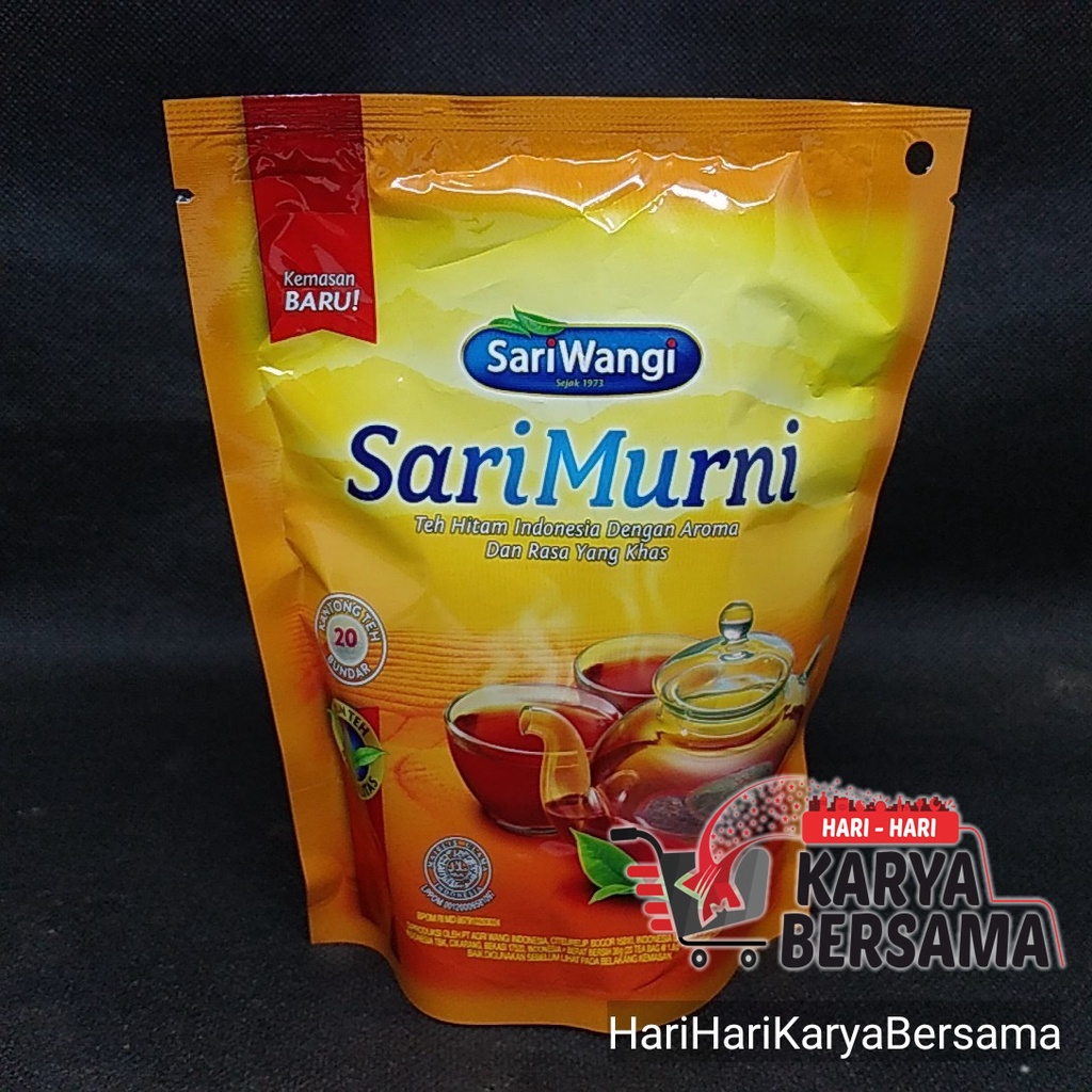 

SARI MURNI TEH HITAM KANTONG BUNDAR POUCH 20'S