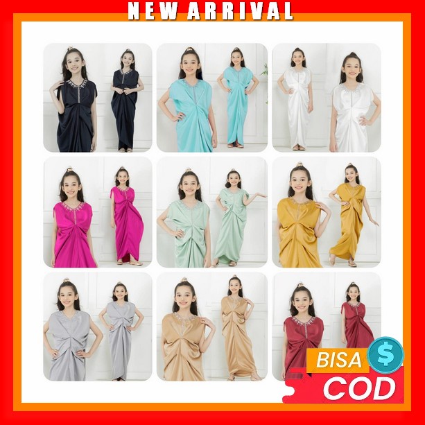 Gamis Muslim Anak Perempuan Umur 6-8 Thn Terbaru/ Gamis Anak Kekinian / Gamis Krinkle Anak Terlaris 
