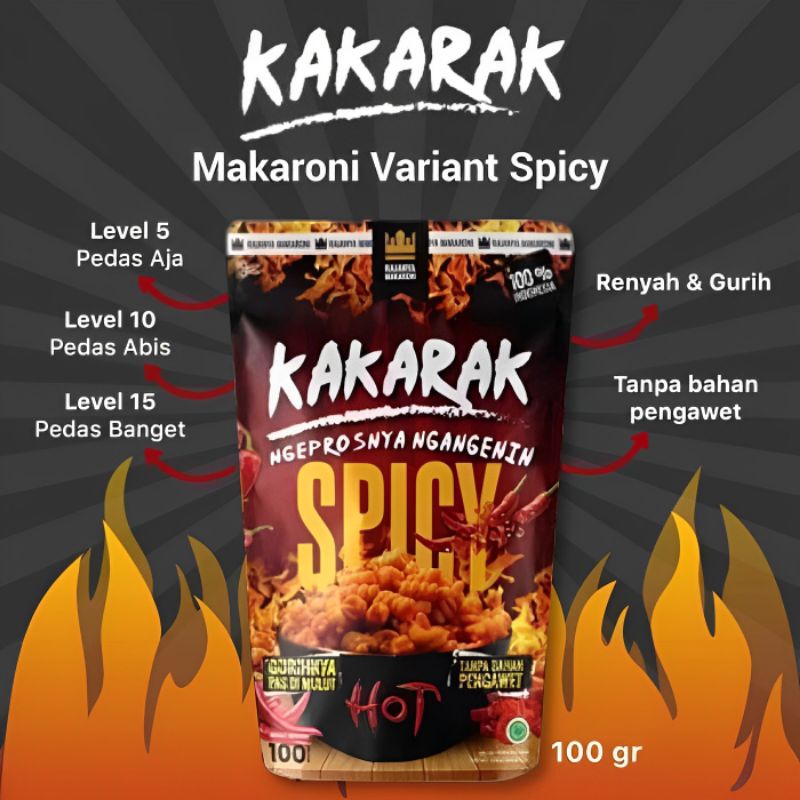 

Macaroni / Makaroni Variant Pedas Spicy Level 5-15 by Kakarak Food