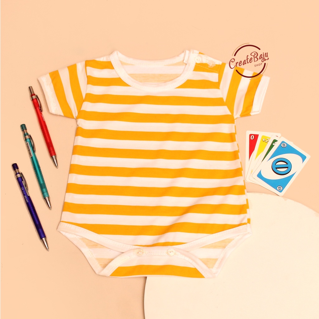 BAJU BAYI JUMPER BAYI 3-12 BULAN JUMPSUIT BAYI MOTIF SALUR FASHION TERMURAH