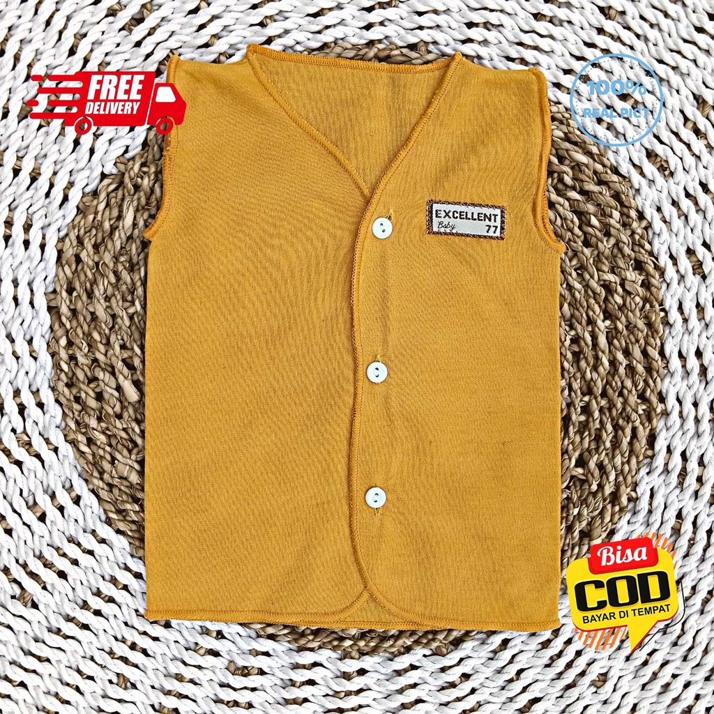 Baju Bayi Tangan Kutung Size 0 - 3 Bulan SNI EXCELLENT 77 - EARTH SERIES COLOR