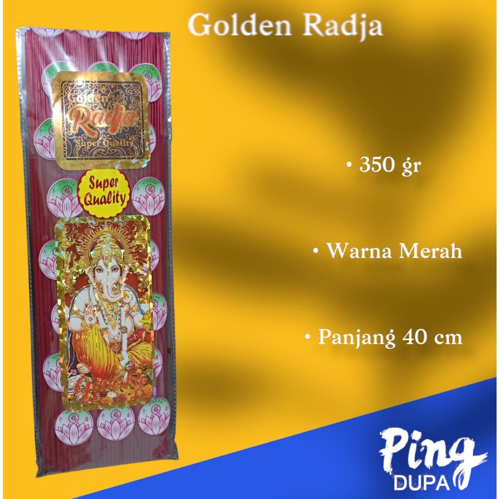 Dupa Ganesha Golden Radja Strong Aroma Kemasan Hio 350 gr