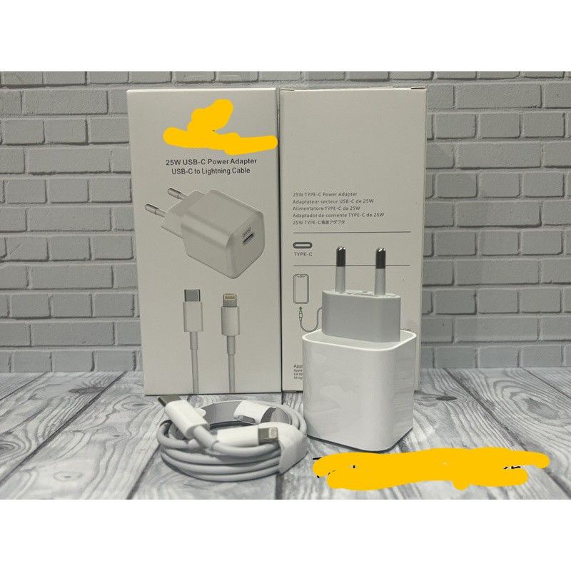 TC TRAVEL CHARGER ADAPTER SUPPORT ALL TYPE LIGHTNING Charger  Power Adapter USB-C to 8pin Cable / Fast Charger 25W  6 7 8 6+ 7+ 8 + XS MAX 6S  SE XR  11 12 Pro Max 12 MINI 12 PRO 13 13PRO 13 MINI 13 PROMAX 14 14LPUS 14PRO 14 PROMAX ADAPTOR