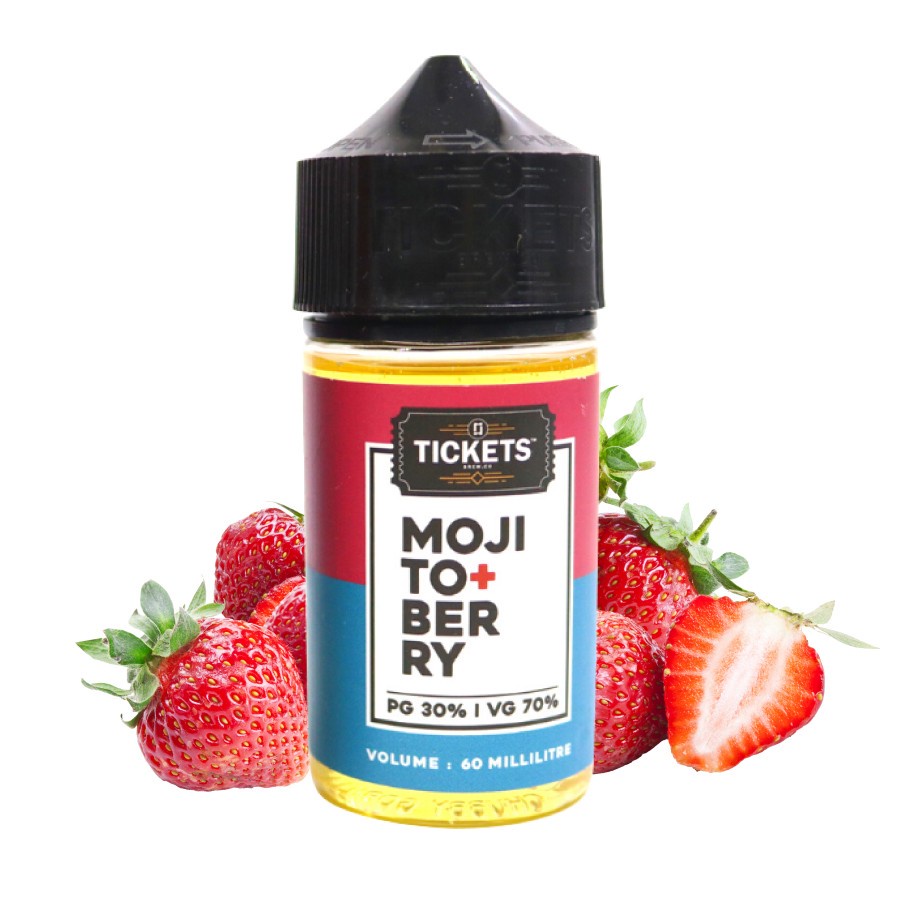 EJM LIQUID TICKET MOJITO BERRY ICE 100% ORIGINAL