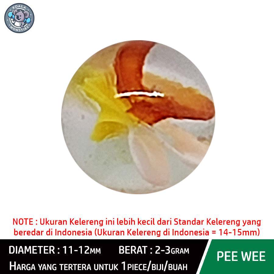 PEE WEE Kelereng Gundu Cat Eyes Type 07 Marble Balap Mata Kucing