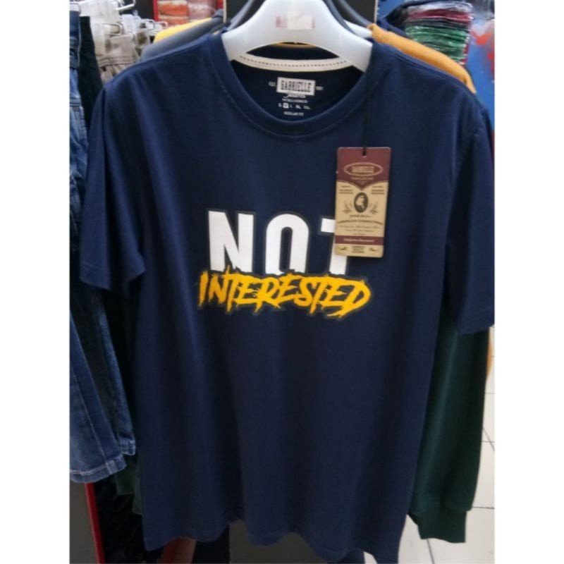 Gabrielle jeans original mens BBHC068C032T tshirt kaos oblong pria lengan pendek navy