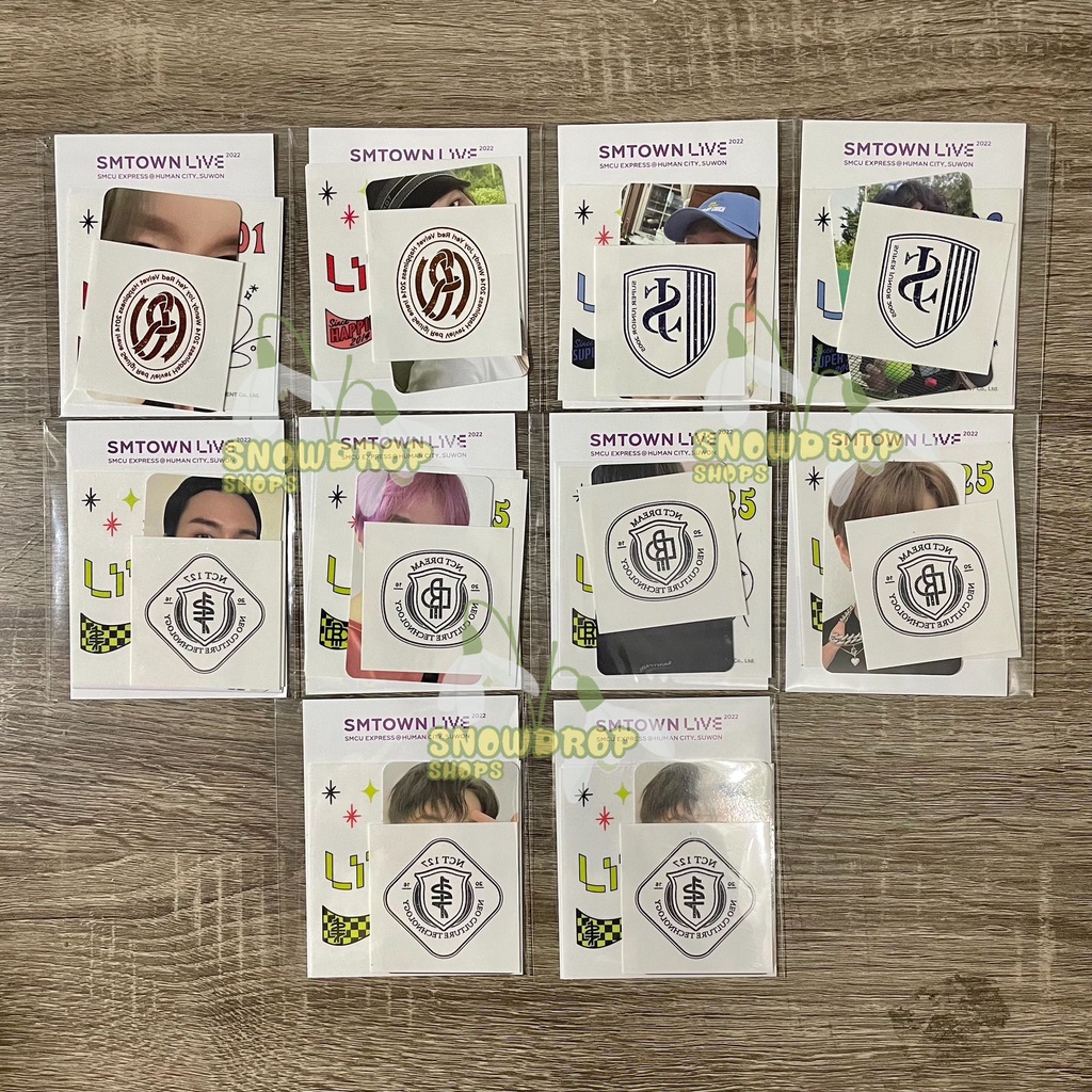 [ READY STOCK / PLNSN ] SMCU ROUND 1 & 2 [ AR TATTO , BRACELET, BADGE ] | DONGHAE EUNHYUK IRENE WEND