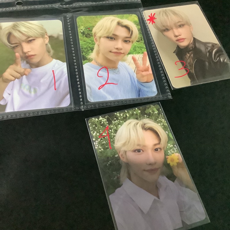 wts want to sell Lee felix stray kids pc photocard album maxident bene benefit withmuu mukor muplant