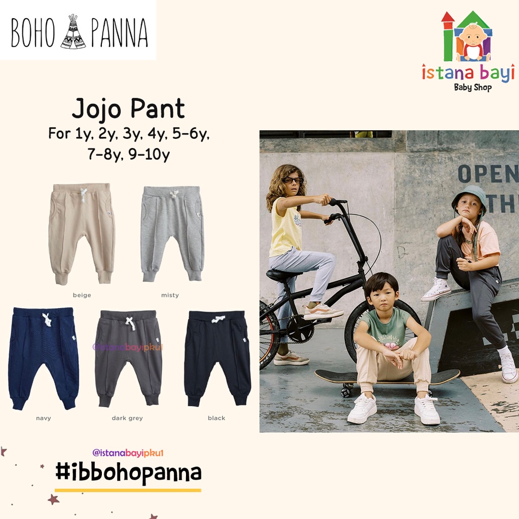 BOHOPANNA JOJO PANTS - JOGGER PANTS - CELANA ANAK 1-10 TAHUN