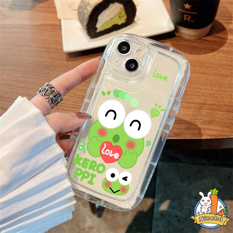 Soft Case Pelindung Sabun Katak Kecil Bahan Silikon Bening Anti Jatuh Untuk iPhone 14 13 12 11 Pro Max X Xr Xs Max 8 7 6 6s Plus SE 2020