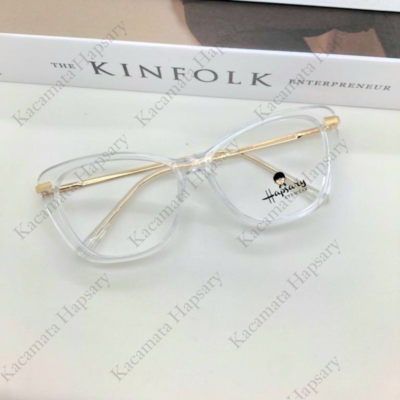 KACAMATA FRAME WANITA 9012 FREE LENSA ANTI RADIASI MINUS BACA CYLINDER CAT EYE ANTI UV PHOTOCROMIC