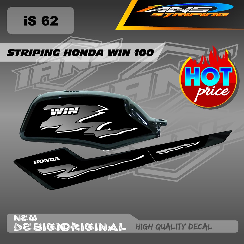 DECAL STRIPING BODY + TANGKI WIN100 CUSTOM HOLOGRAM / NON HOLOGRAM IS62