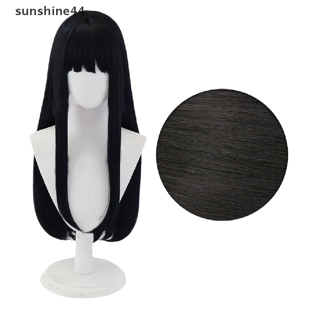 Sunshine Anime Lycoris Recoil Takina Inoue Cosplay Wig Hitam Panjang Wig Cosplay Anime Wig.