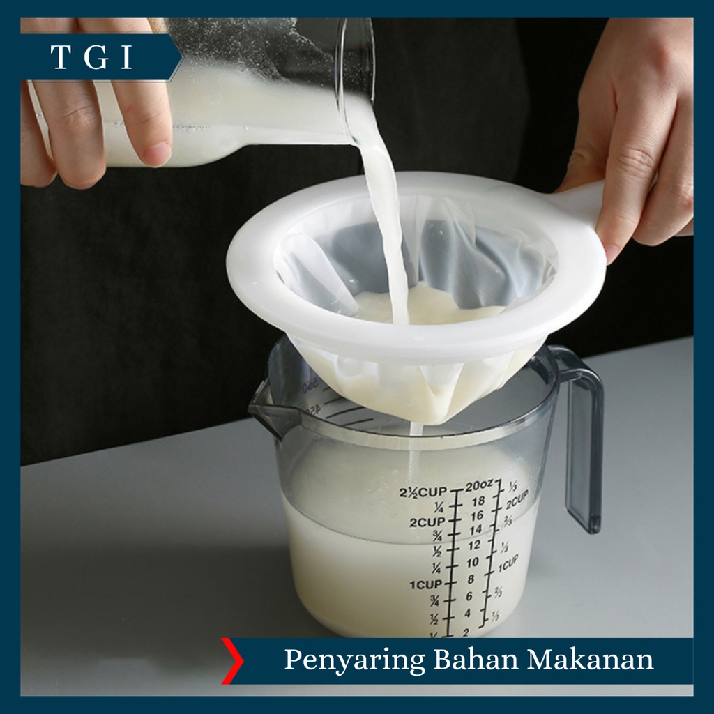 TGI - FILTER SARINGAN KAIN NYLON / SARINGAN KOPI TEH SUSU MULTIFUNGSI / FILTER STRAINER SCREEN COFFEE