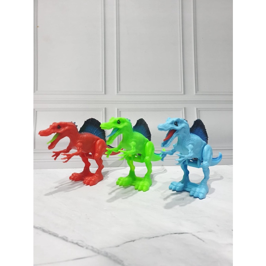 Mainan  Lucu Dino Putar / Dino Loncat / Jumping Dino / Dino Lompat /Dinosaurus Putar