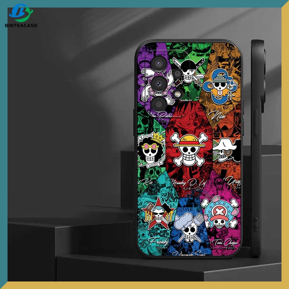 Samsung A13 A03 A03S A23 A22 A21S A12 A02S A11 A51 A10 A30 A50 A52 A20S A10S M12 J4 Plus J7 Pro Jepang One Piece Luffy Dan Brook Casing Ponsel Silikon Lembut Binteacase