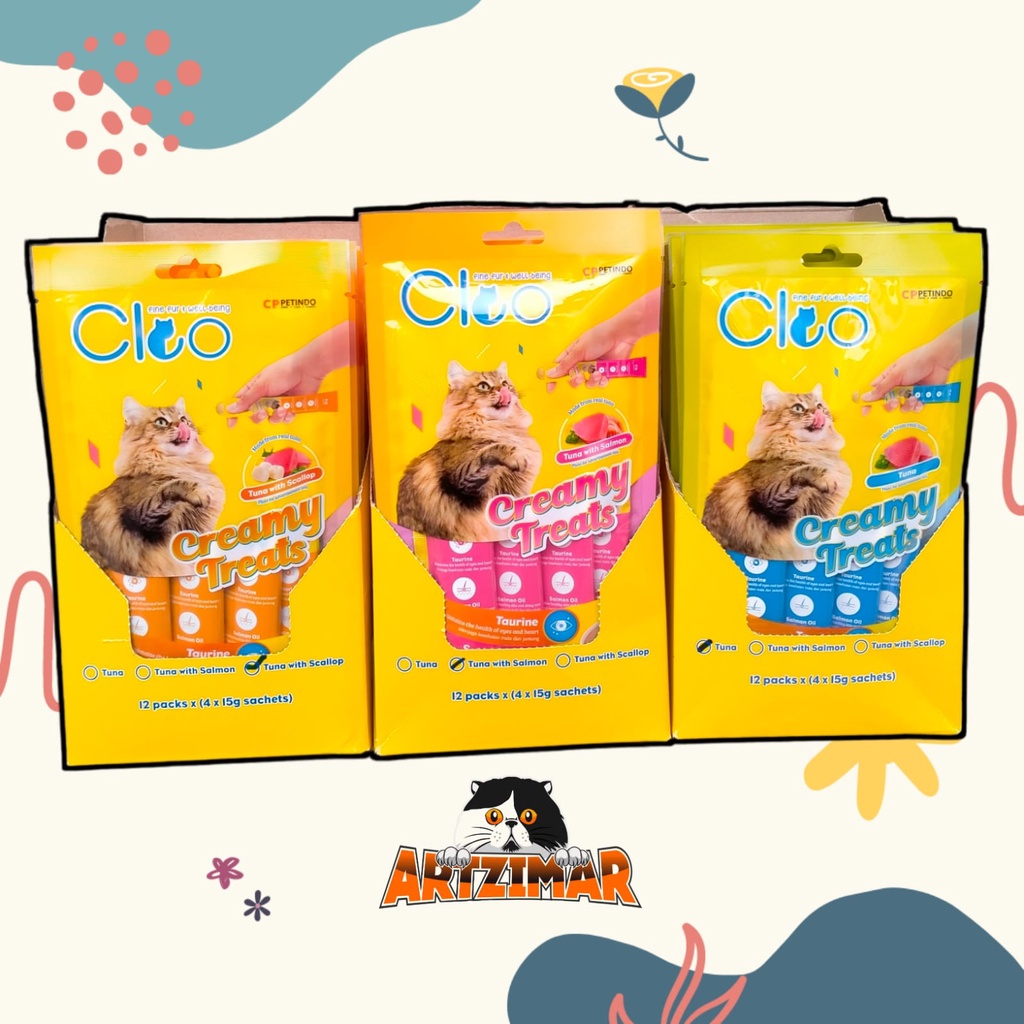 Cleo Creamy Treats 15gr Cemilan Kucing Cleo 15gr