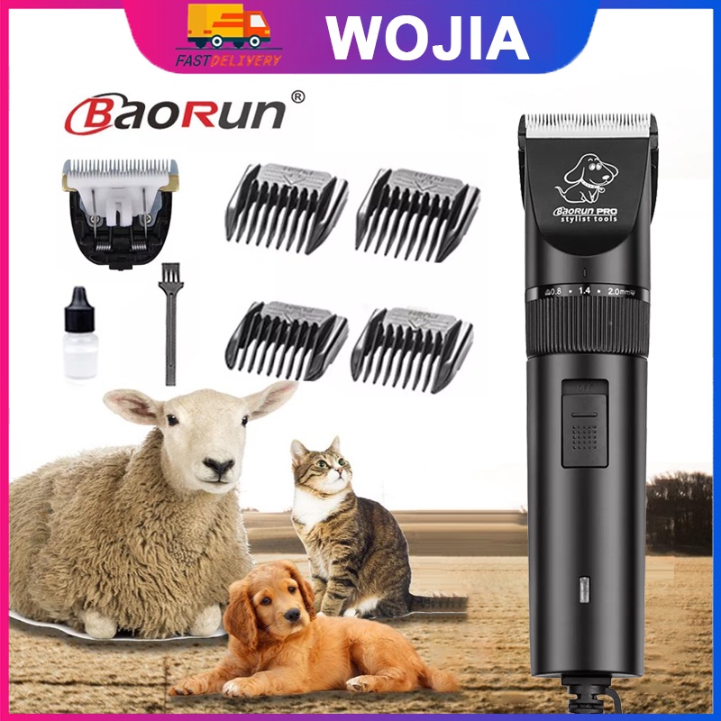 Alat Cukur Bulu Rambut Binatang Elektrik / Pet Hair Clipper Grooming BaoRun