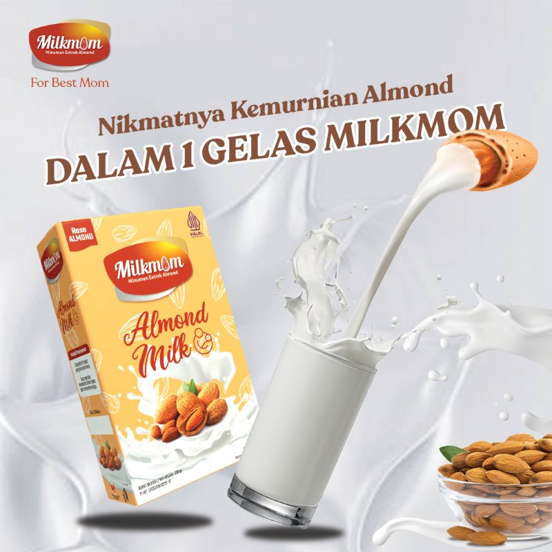 MILKMOM asi booster almond dan susu ibu hamil