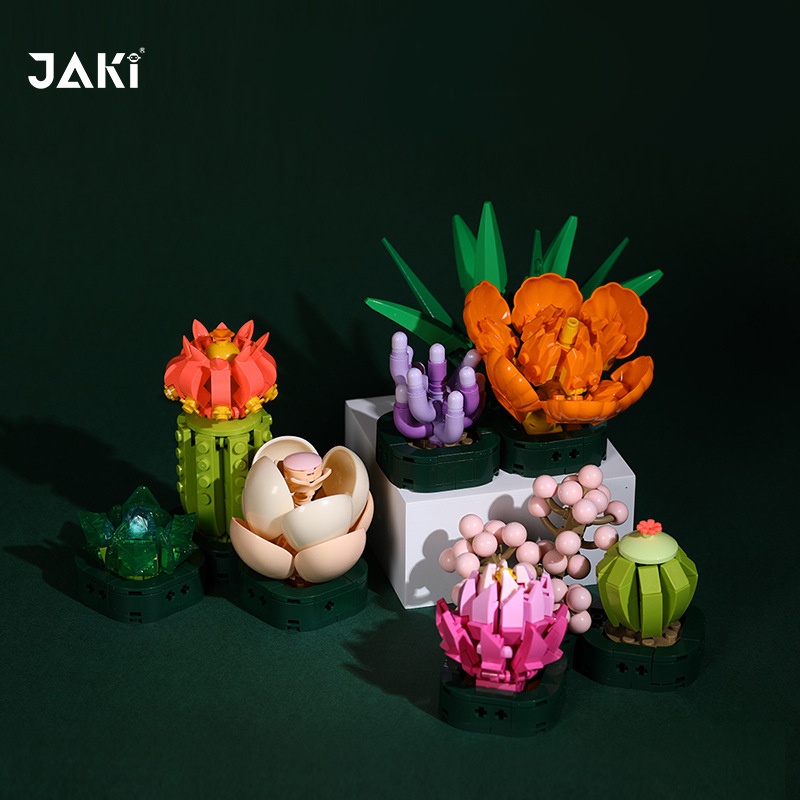 Nano Block Pot Sukulen Bunga DIY Mini Flower Blok Bangunan Bonsai Kreatif Dekorasi