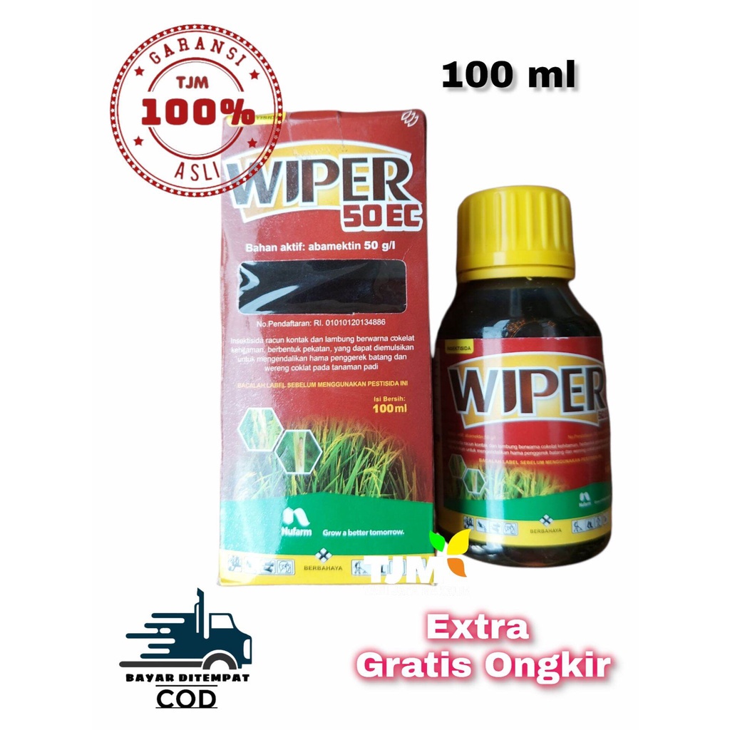 WIPER 50 EC 100 ML/insektisida wiper 50ec/obat wiper 100ml/abamektin dosis tinggi/obat hama cabai/ob