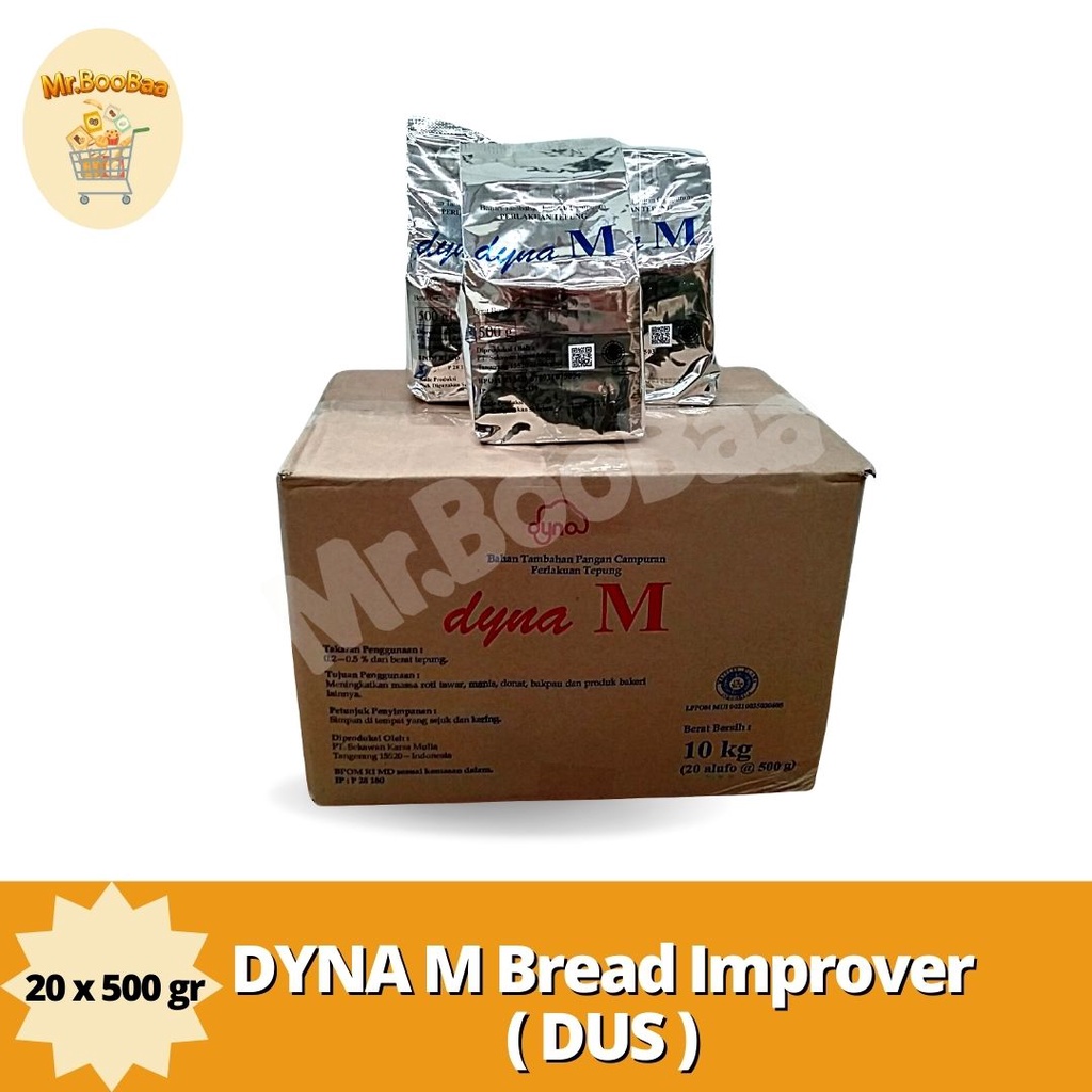 

DYNA Bread Improver DUS isi 20 x 500 gr - Pelembut Kue - Pelembut Adonan - Pelembut Roti