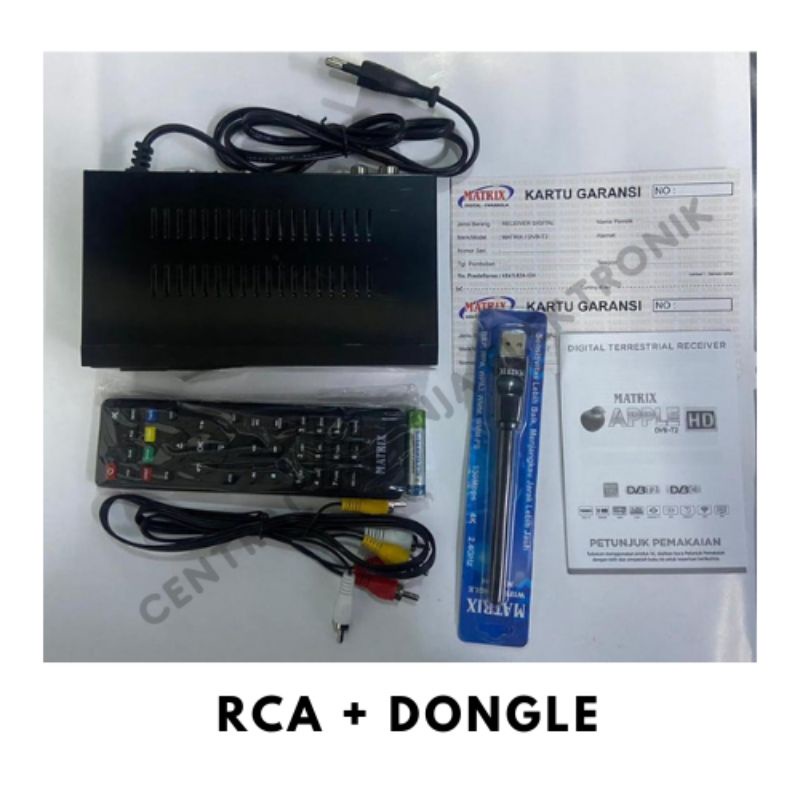 Set top box tv digital matrix / Stb Matrix Apple Merah / Stb matrix burger