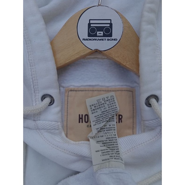 hoodie hollister putih