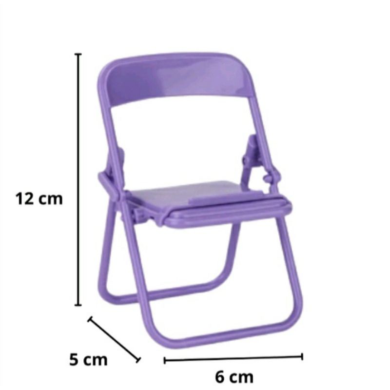 KD 1 Stand Handphone Model Kursi Macaron Sandaran Hp Kursi Lipat Stand Aksesoris Universal Phone / Stand Kursi Hp Macaron / Stand Holder Hp Model Kursi / Holder Hp Kursi Lipat / Folding Chair Stand Holder / Dudukan Ponsel Kursi Phone Holder