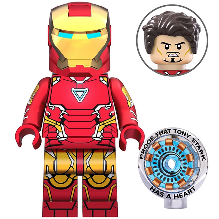 Lego Ironman Hero Marvel Spiderman Octopus Flash Batman Mark 50 85 Luffy Zoro