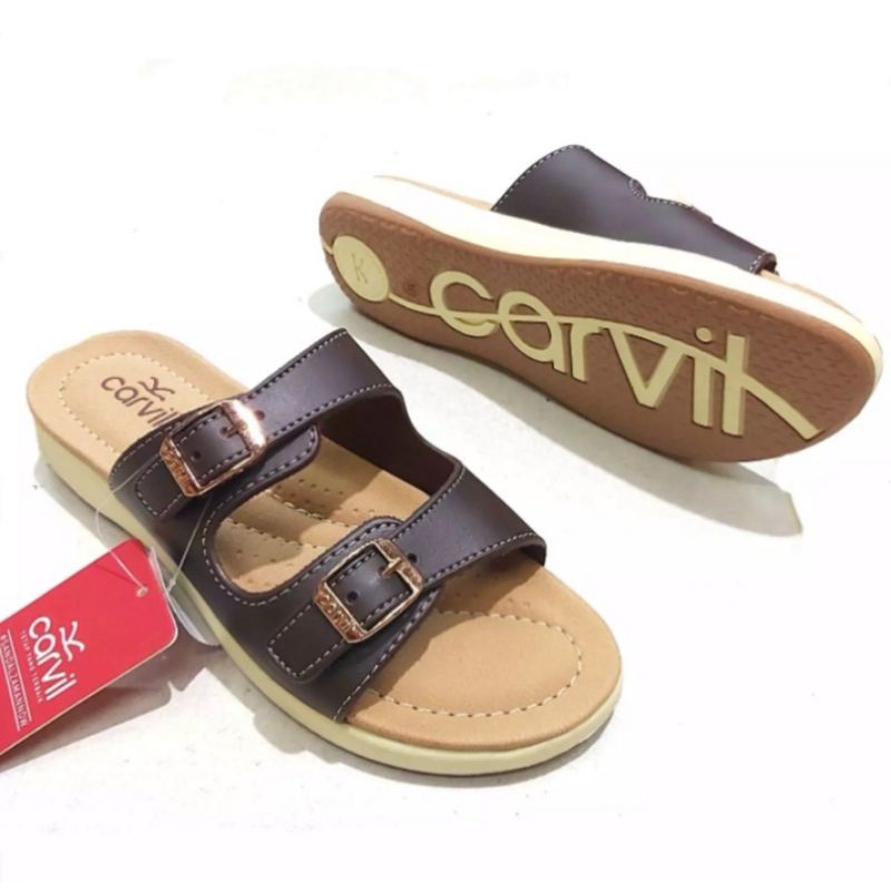 Sandal Carvil Wanita Dewasa Sandal Flat Hommy 02 L Casual