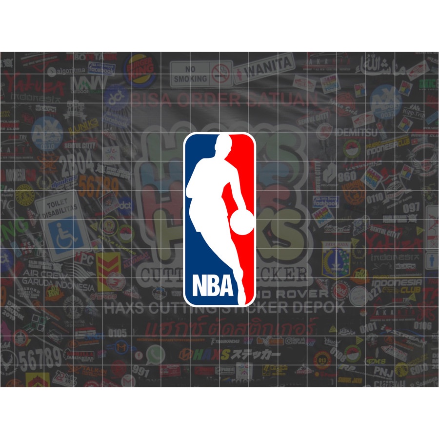 Cutting Sticker NBA Ukuran 6 Cm Untuk Motor Mobil