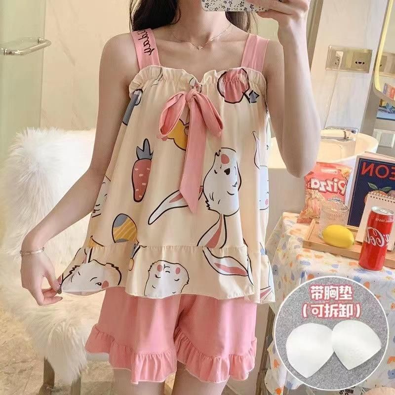 Piyama wanita tali satu import/baju tidur wanita import+busa/Piyama murah/Piyama wanita