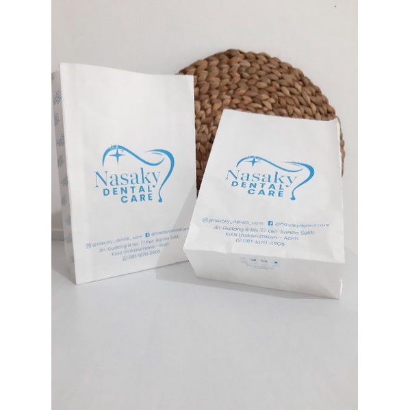 

Kantong Obat, kantong makanan, dll Ukuran 12x5x18CM (Custom Ukuran) free desain