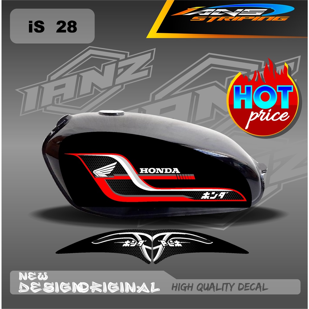 STIKER LIST STRIPING CUSTOM CB100 HOLOGRAM/NON HOLOGRAM IS28