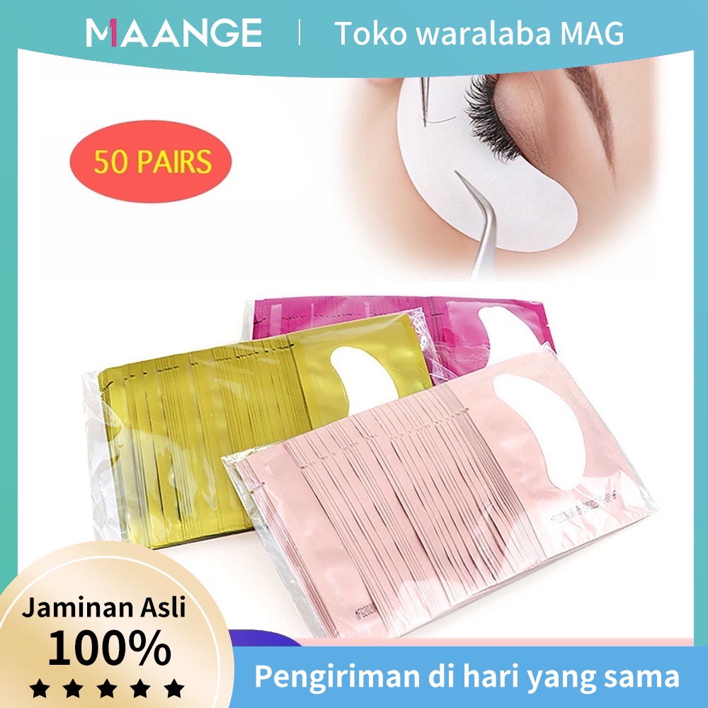 MAANGE7039 10pcs False Eyelashes Bulu Mata Cangkok Mengisolasi Bagian Bawah Stiker Non-anyaman Ekstensi Patch Kolage