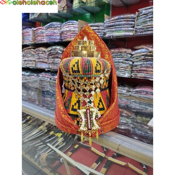Topi pengantin pria Aceh komplit | kupiah meukeutop aceh