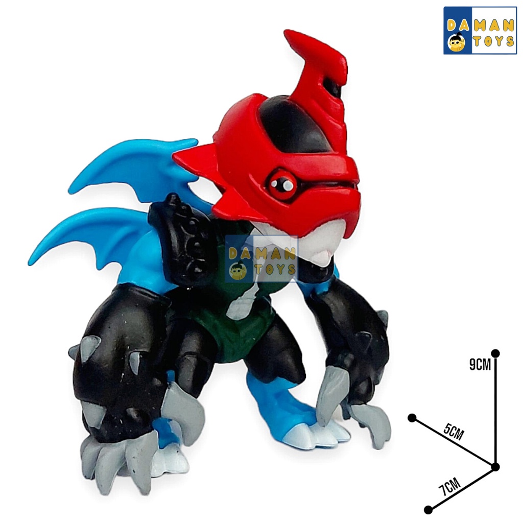 Figure Digimon Monster Agumon MetalGreymon Veemon Paildramon Tyrannomon set 6