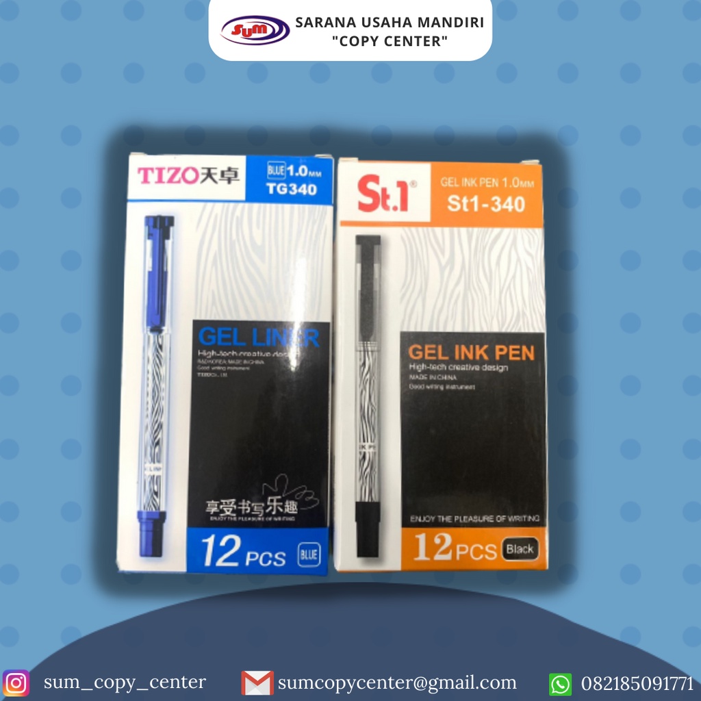 

Pulpen / Pena TIZO Biru Hitam